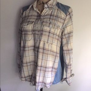 Free People Long sleeve button down top